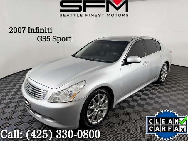 Silver 2007 INFINITI G35 Sport Sedan RWD Sedan Rear-Wheel Drive Automatic