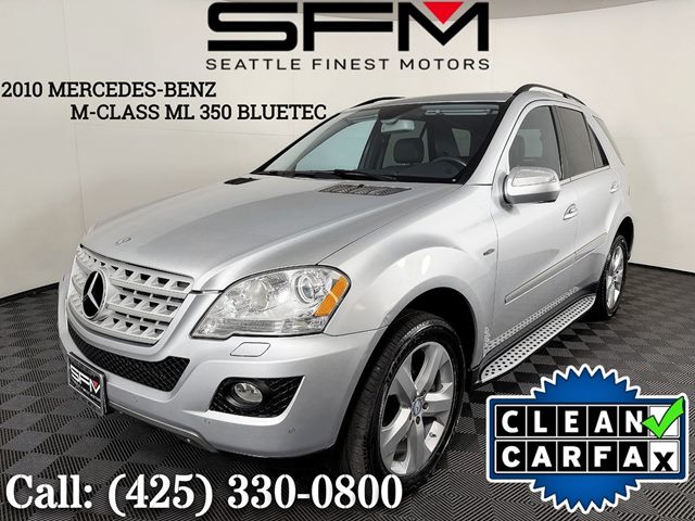 Silver 2010 Mercedes-Benz M-Class ML 350 BlueTEC 4MATIC SUV / Crossover All-Wheel Drive Automatic