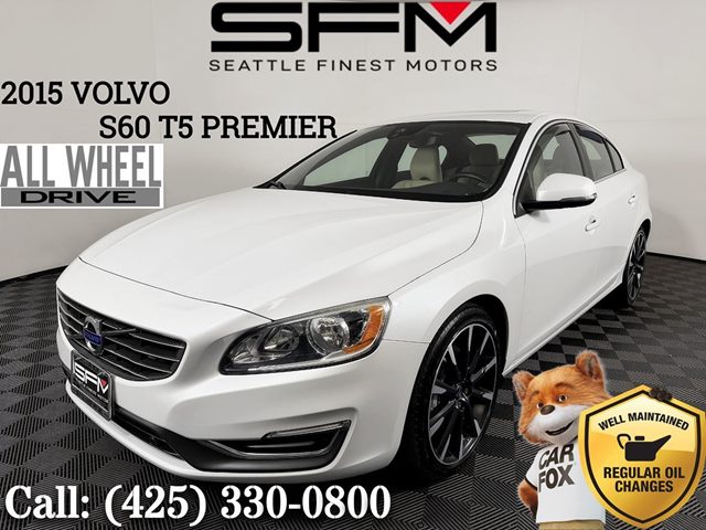 White 2015 Volvo S60 2015.5 T5 Premier AWD Sedan All-Wheel Drive Automatic