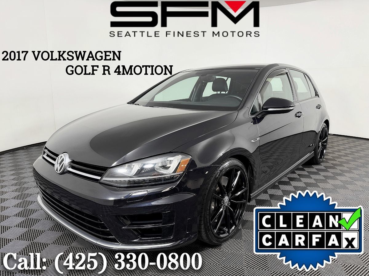 Black 2017 Volkswagen Golf R 4-Door AWD with DCC and Navigation Hatchback All-Wheel Drive Manual