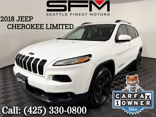 White 2018 Jeep Cherokee Limited 4WD SUV / Crossover Four-Wheel Drive Automatic