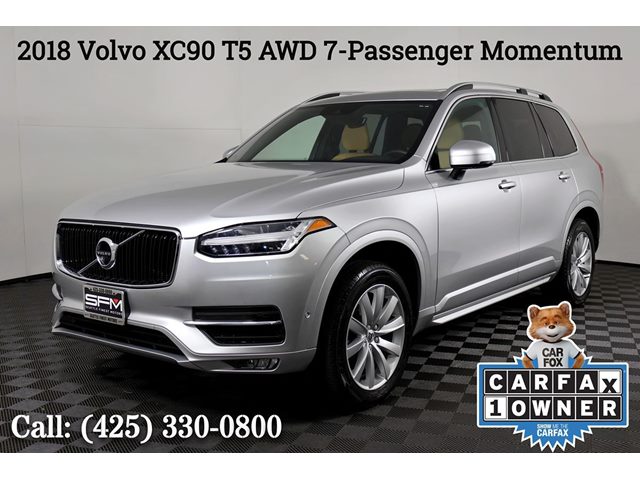 Bright Silver Metallic 2018 Volvo XC90 SUV / Crossover All-Wheel Drive Automatic