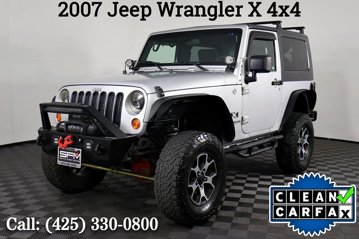 Bright Silver Metallic 2007 Jeep Wrangler SUV / Crossover Four-Wheel Drive Manual