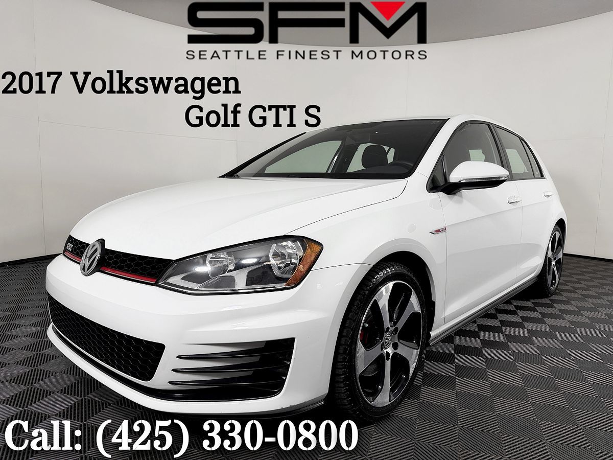 White 2017 Volkswagen Golf GTI Hatchback Front-Wheel Drive Automatic