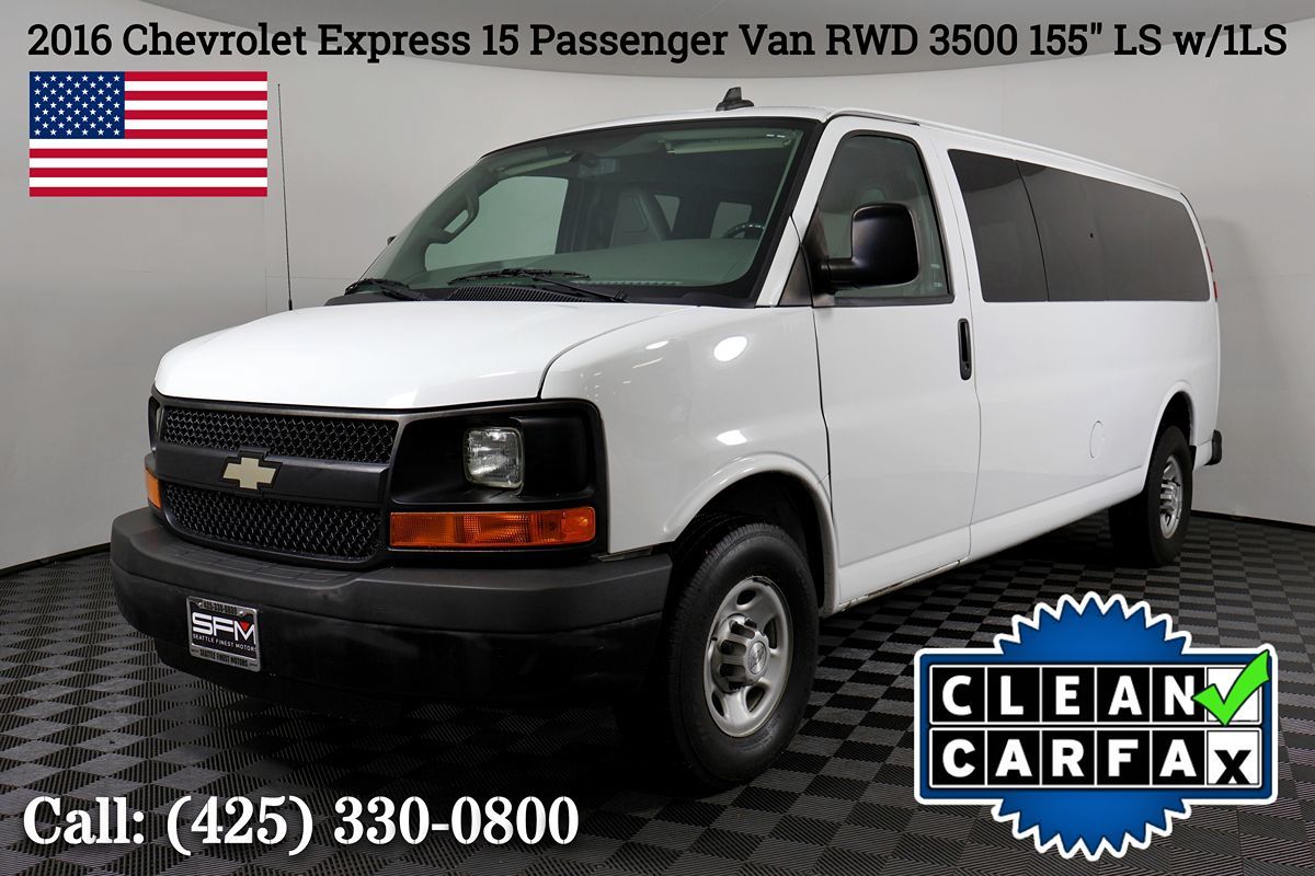 2016 Chevrolet Express 15 Passenger Van RWD 3500 155" LS w/1LS