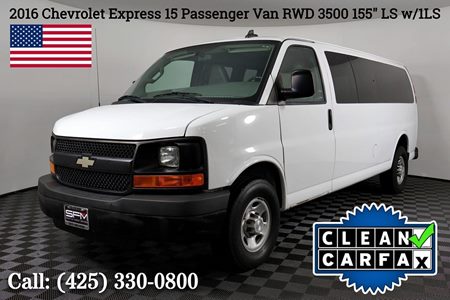 2016 Chevrolet Express 15 Passenger Van RWD 3500 155" LS w/1LS