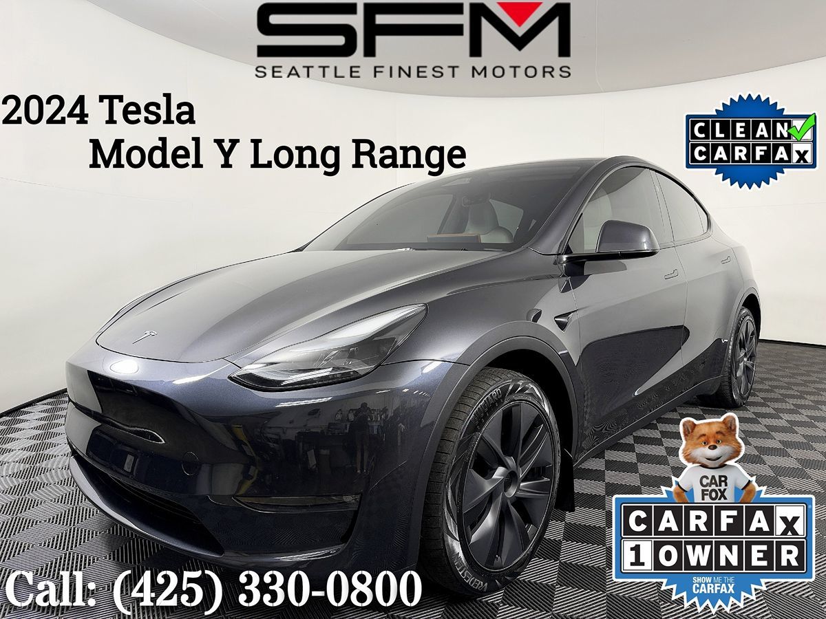 Gray 2024 Tesla Model Y SUV / Crossover All-Wheel Drive Automatic