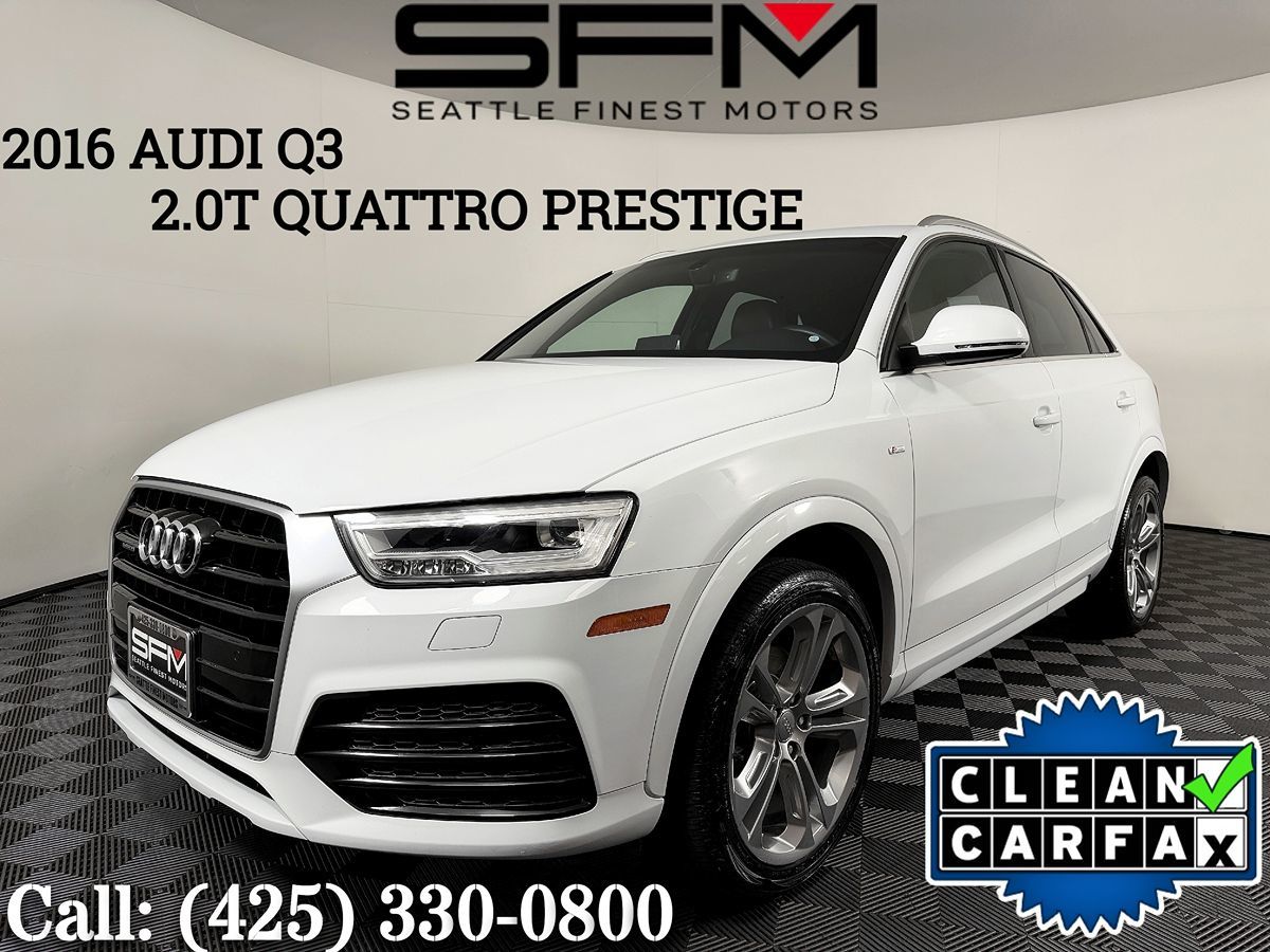 White 2016 Audi Q3 SUV / Crossover All-Wheel Drive Automatic