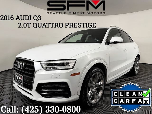 White 2016 Audi Q3 SUV / Crossover All-Wheel Drive Automatic