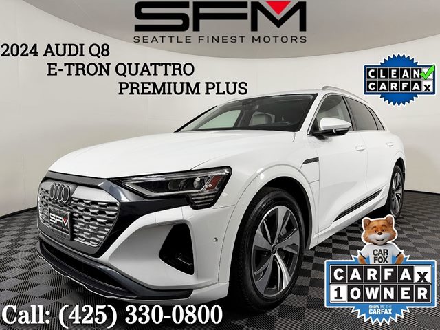 White 2024 Audi Q8 e-tron SUV / Crossover All-Wheel Drive Automatic