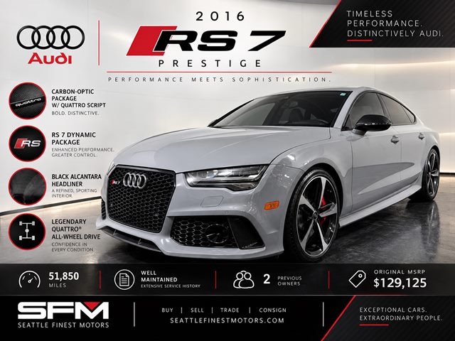 2016 Audi RS 7 4.0T quattro Prestige AWD