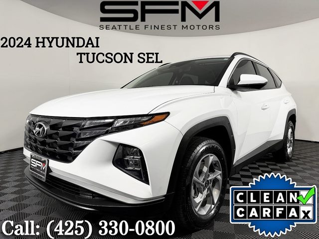 White Pearl 2024 Hyundai Tucson SUV / Crossover All-Wheel Drive Automatic