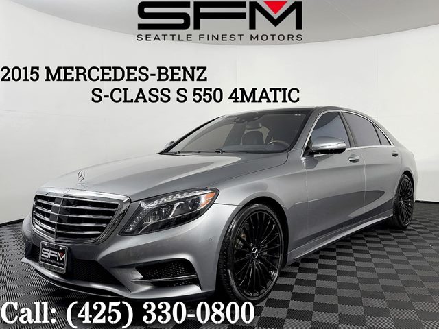 Silver 2015 Mercedes-Benz S-Class Sedan All-Wheel Drive Automatic