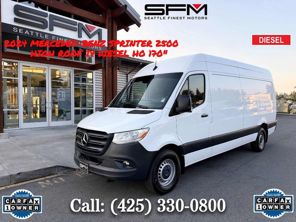 2024 Mercedes-Benz Sprinter Cargo Van 2500 High Roof I4 Diesel HO 170" RWD