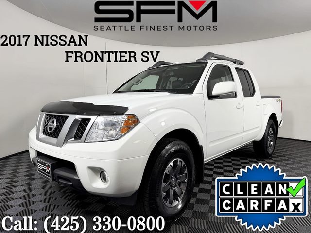 Glacier White 2017 Nissan Frontier Pickup Truck Four-Wheel Drive Automatic