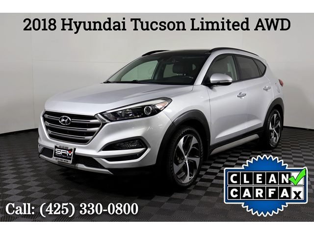 Molten Silver 2018 Hyundai Tucson SUV / Crossover All-Wheel Drive Automatic