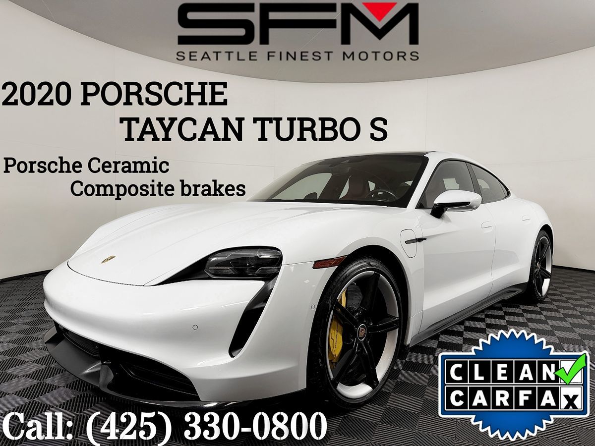 White 2020 Porsche Taycan Sedan All-Wheel Drive Automatic