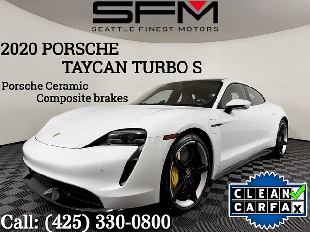 White 2020 Porsche Taycan Sedan All-Wheel Drive Automatic