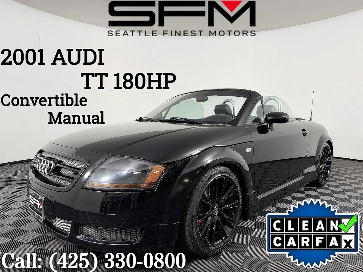 Brilliant Black 2001 Audi TT Convertible Front-Wheel Drive Manual