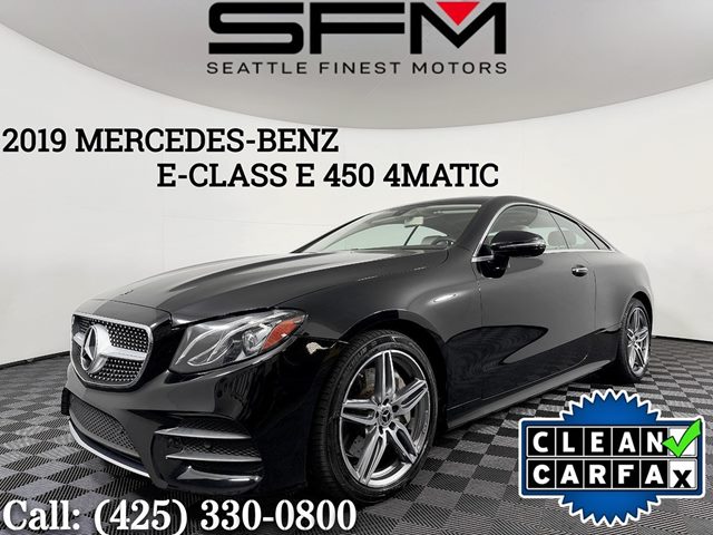 Black 2019 Mercedes-Benz E-Class Coupe All-Wheel Drive Automatic
