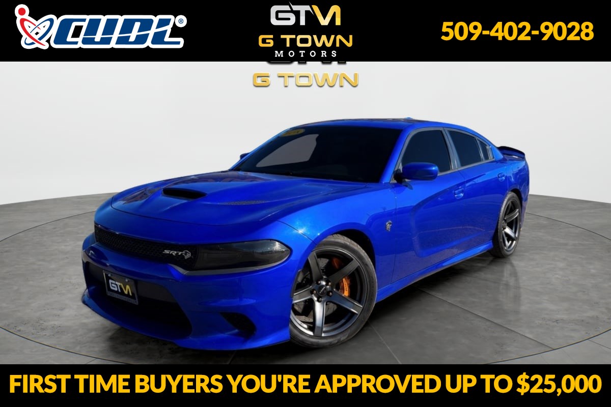 Indigo Blue 2018 Dodge Charger SRT Hellcat RWD Sedan Rear-Wheel Drive Automatic
