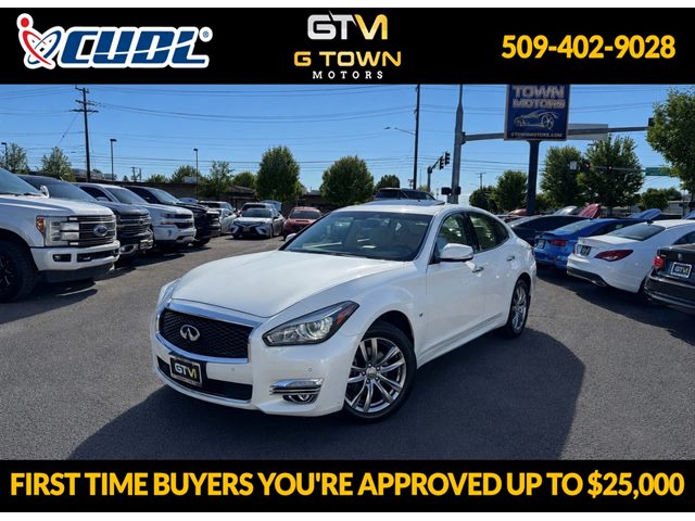 Majestic White 2019 INFINITI Q70 Sedan All-Wheel Drive Automatic