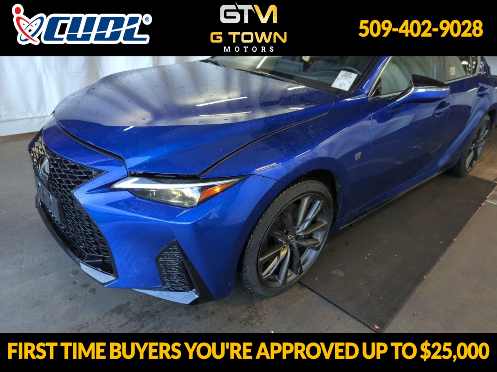 Blue Flame 2024 Lexus IS Sedan All-Wheel Drive Automatic