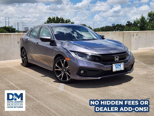Gray (Modern Steel Metallic) 2019 Honda Civic Sport FWD Sedan Front-Wheel Drive Automatic