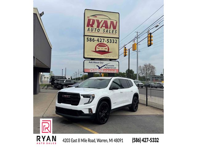 Summit White 2024 GMC Acadia SUV / Crossover Four-Wheel Drive Automatic