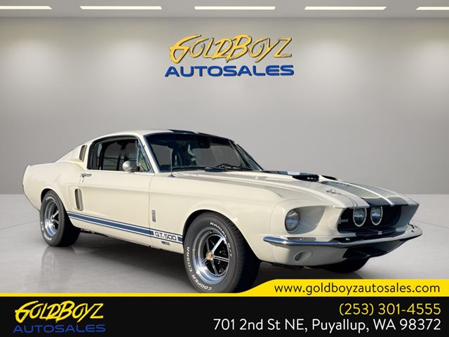 White 1967 Ford Mustang Coupe Manual