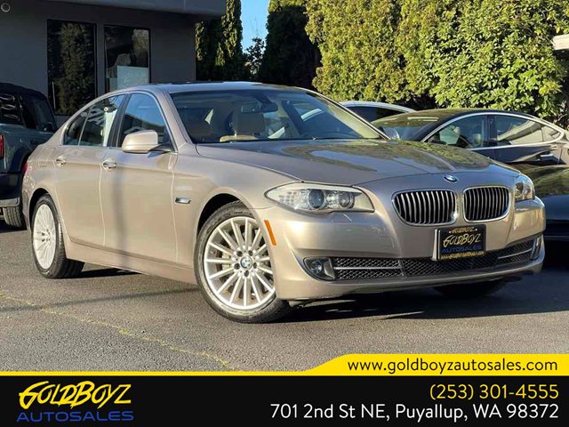 Silver 2013 BMW 5 Series 535i Sedan RWD Sedan Rear-Wheel Drive Automatic