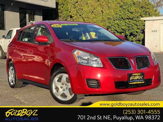 Red Hot Metallic 2009 Pontiac Vibe Hatchback Front-Wheel Drive Manual