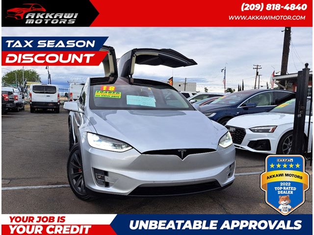 Silver Metallic 2018 Tesla Model X P100D AWD SUV / Crossover All-Wheel Drive Automatic