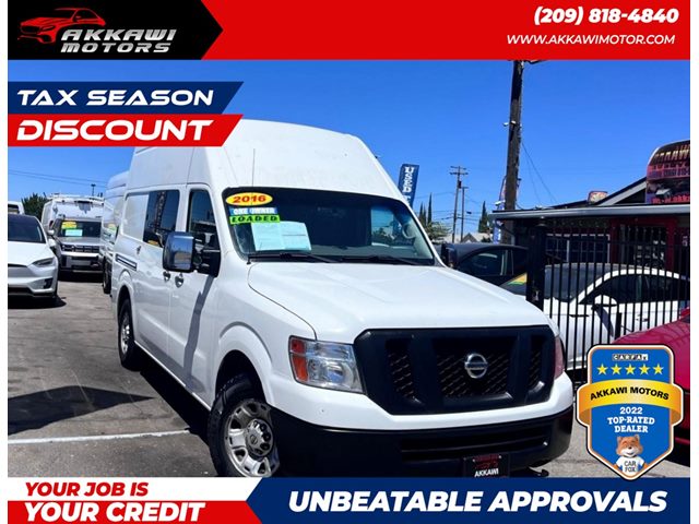 Glacier White 2016 Nissan NV Cargo Van Rear-Wheel Drive Automatic