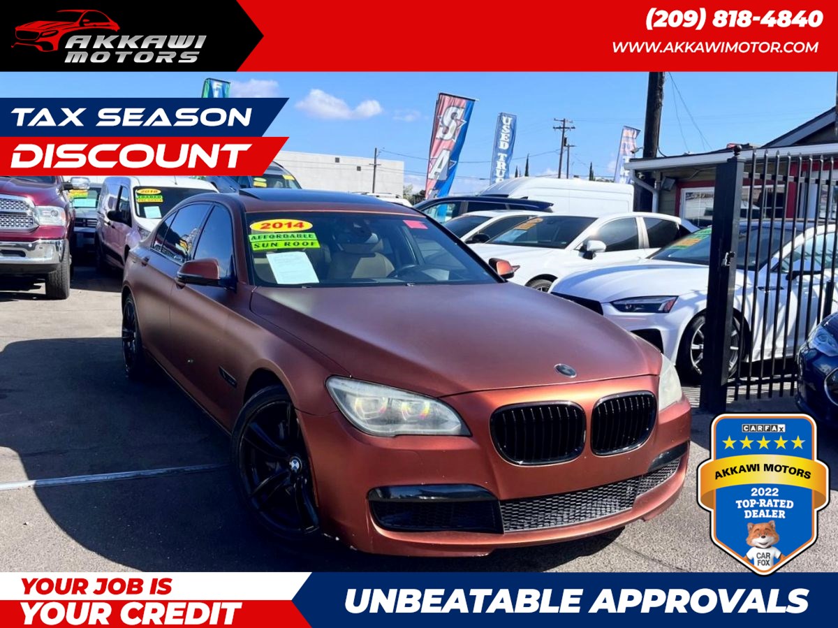 2014 BMW 7 Series 750Li SALVAGE TITLE