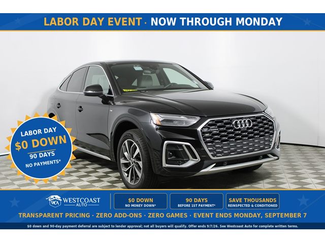 Mythos Black Metallic 2022 Audi Q5 Sportback Sedan All-Wheel Drive Automatic