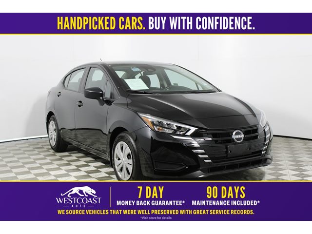 Super Black 2025 Nissan Versa Sedan Front-Wheel Drive Automatic