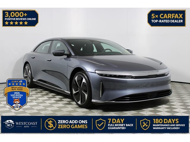 Quantum Gray Metallic 2023 Lucid Air Sedan All-Wheel Drive Automatic