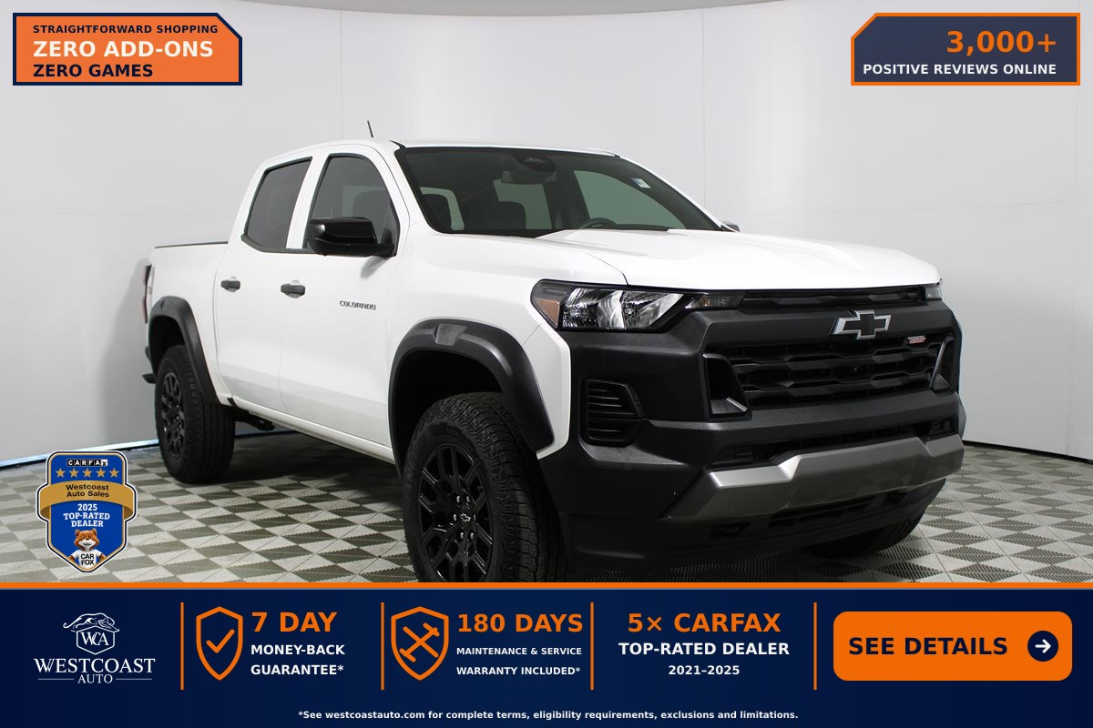 Summit White 2024 Chevrolet Colorado Pickup Truck Four-Wheel Drive Automatic