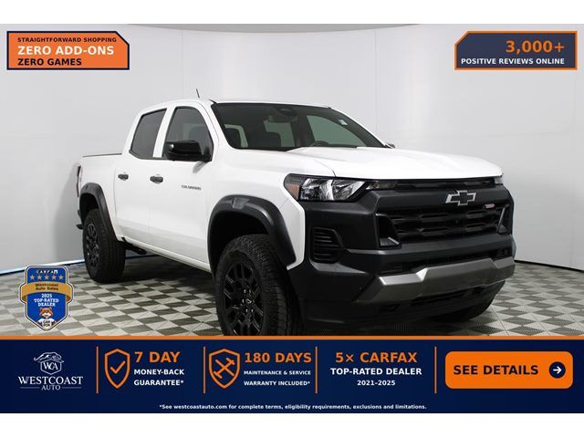 Summit White 2024 Chevrolet Colorado Pickup Truck Four-Wheel Drive Automatic
