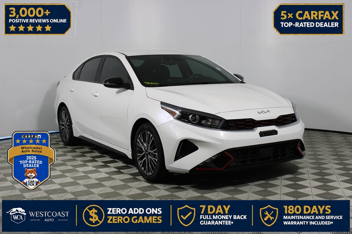 Snow White Pearl 2024 Kia Forte Sedan Front-Wheel Drive Automatic