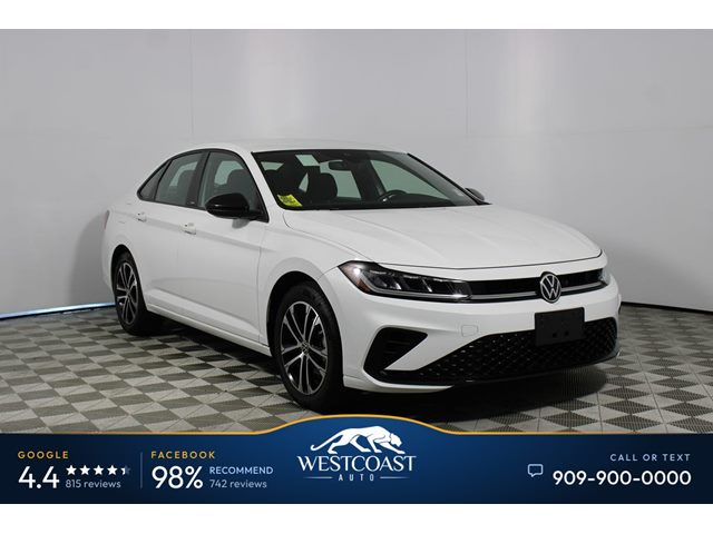 Pure White 2025 Volkswagen Jetta Sedan Front-Wheel Drive Automatic