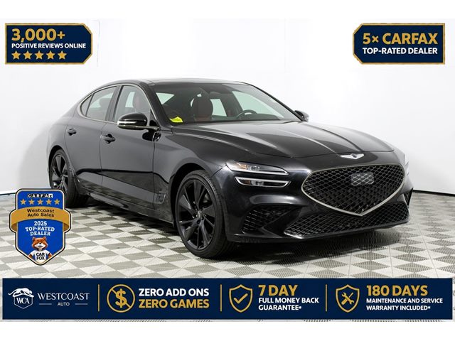 Vik Black 2023 Genesis G70 Sedan Rear-Wheel Drive Automatic