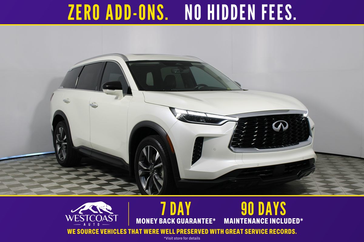 Majestic White 2023 INFINITI QX60 SUV / Crossover Front-Wheel Drive Automatic