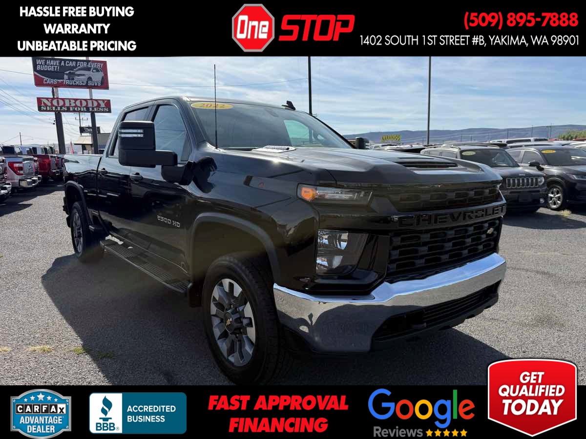 Black 2022 Chevrolet Silverado 2500HD Pickup Truck Four-Wheel Drive Automatic