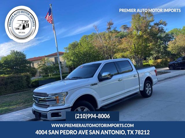 White Platinum Metallic Tri-Coat 2019 Ford F-150 Lariat SuperCrew RWD Pickup Truck 4X2 Automatic