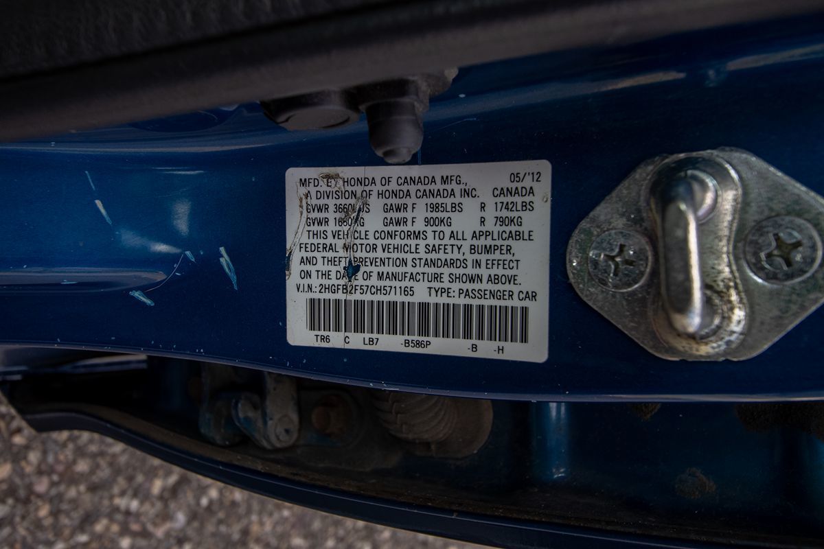 Sold 2012 Honda Civic Sdn LX in Edison