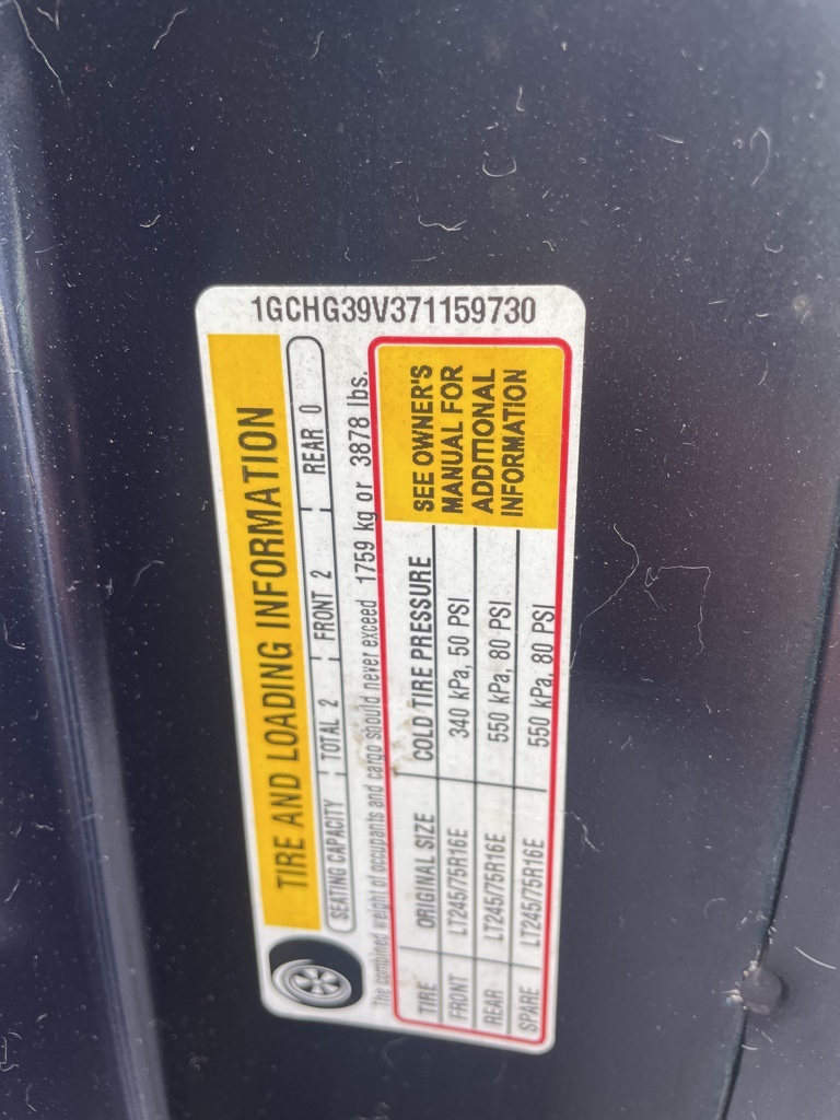 2007 Chevrolet Express Work Van Cargo photo 7