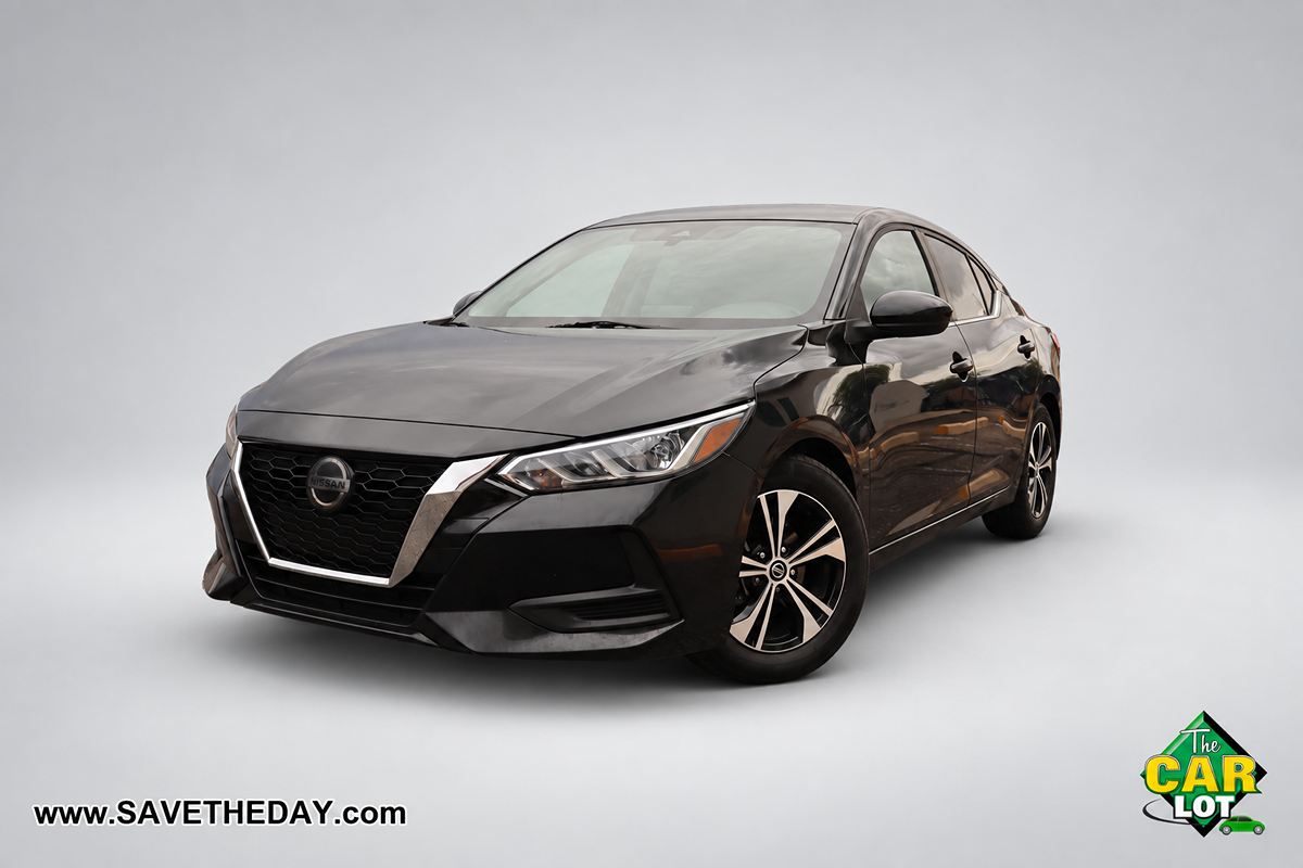 Super Black 2021 Nissan Sentra Sedan Front-Wheel Drive Automatic