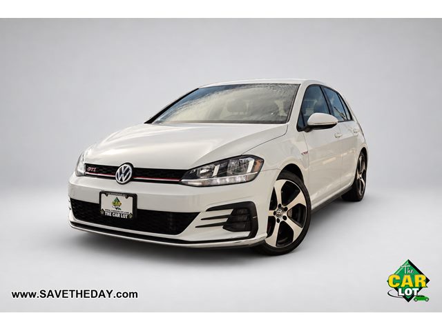 Pure White 2019 Volkswagen Golf GTI Hatchback Front-Wheel Drive Automatic
